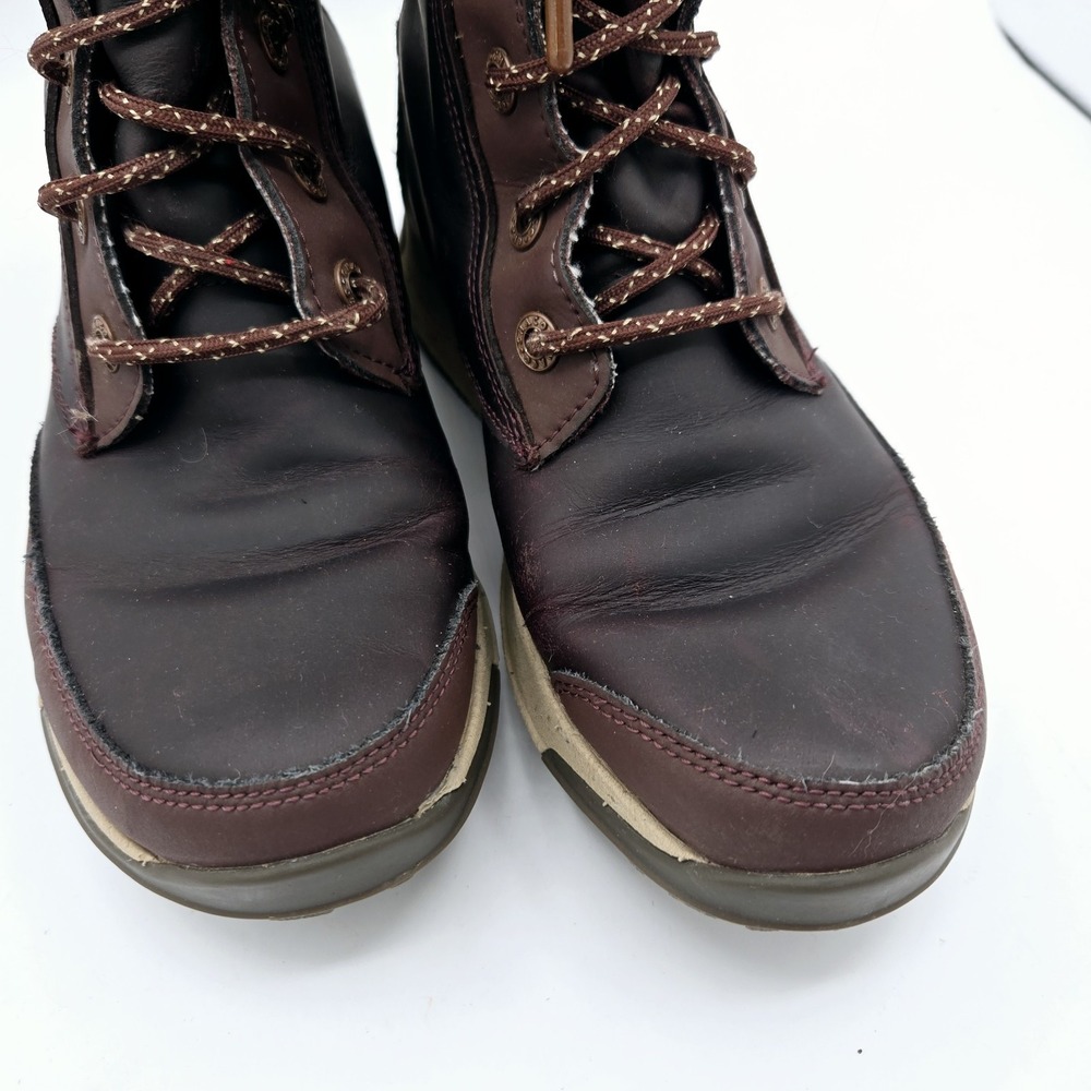 Chaco Mohagany Brown Leather Women's Boots Size 6 - Picture 4 of 11